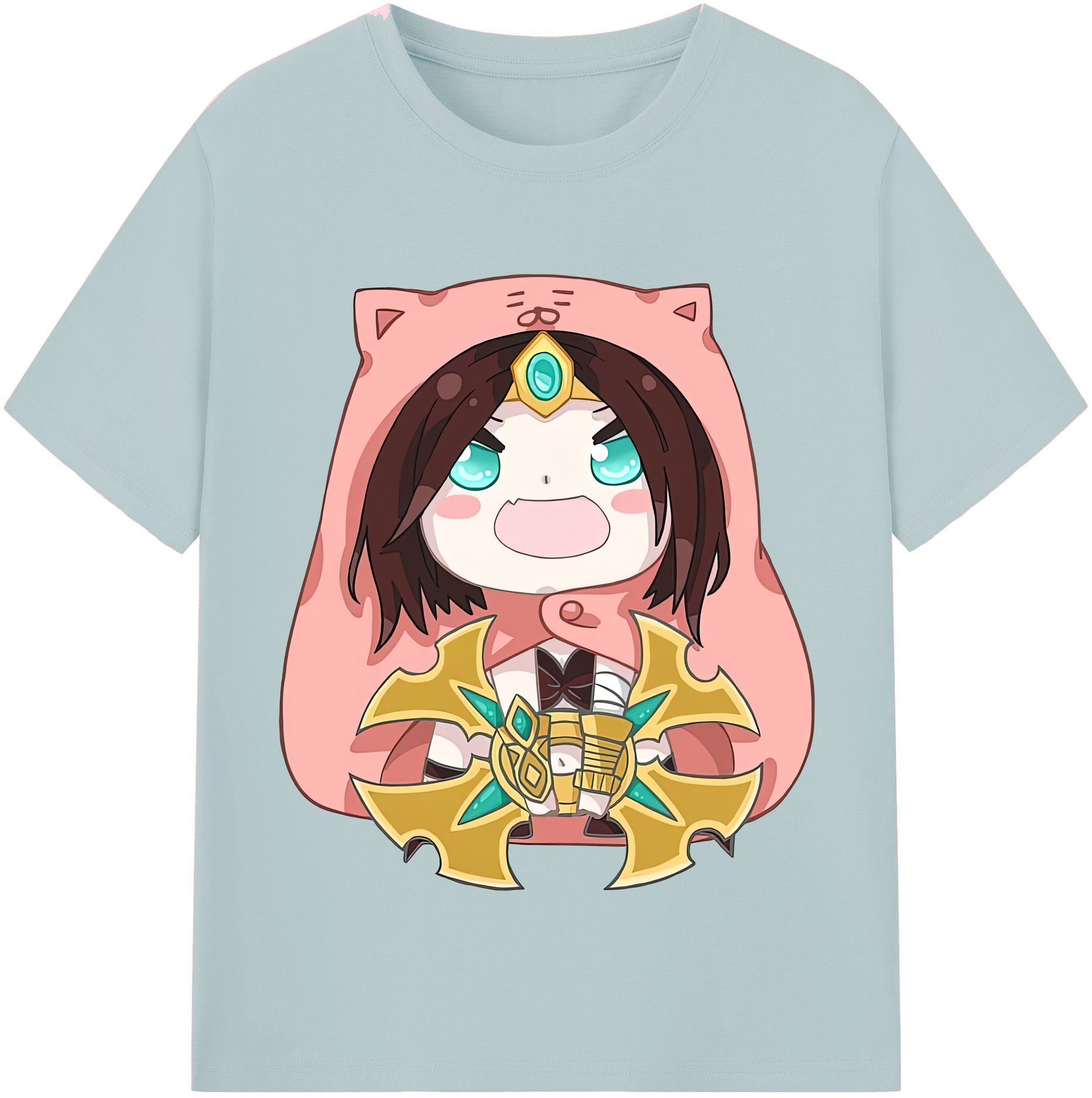 リーグ・オブ・レジェンド League of Legends LOL 綿100％半袖Tシャツ（フロントプリント）